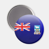 Vlag op de Falklandeilanden Magneet (Voorkant / Achterkant)