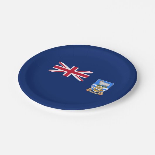 Vlag op de Falklandeilanden Papieren Bordje (Gekanteld)