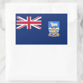Vlag op de Falklandeilanden Rechthoekige Sticker (Tas)