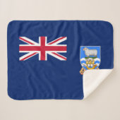 Vlag op de Falklandeilanden Sherpa Deken (Voorkant (horizontaal))