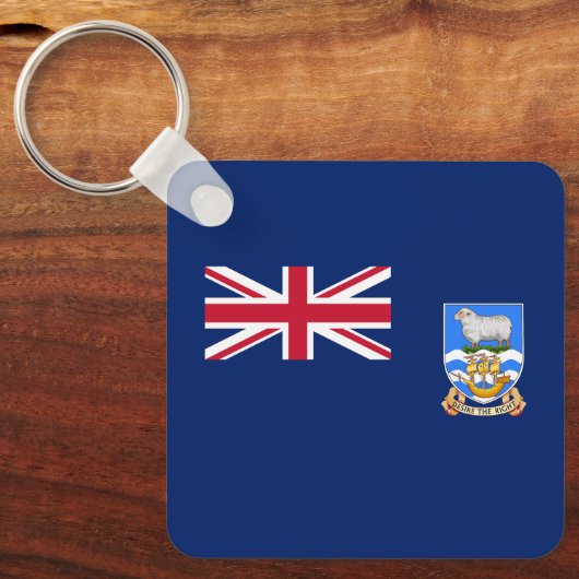 Vlag op de Falklandeilanden Sleutelhanger (Voorkant)