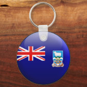 Vlag op de Falklandeilanden Sleutelhanger (Voorkant)