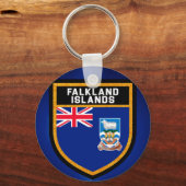 Vlag op de Falklandeilanden Sleutelhanger (Voorkant)