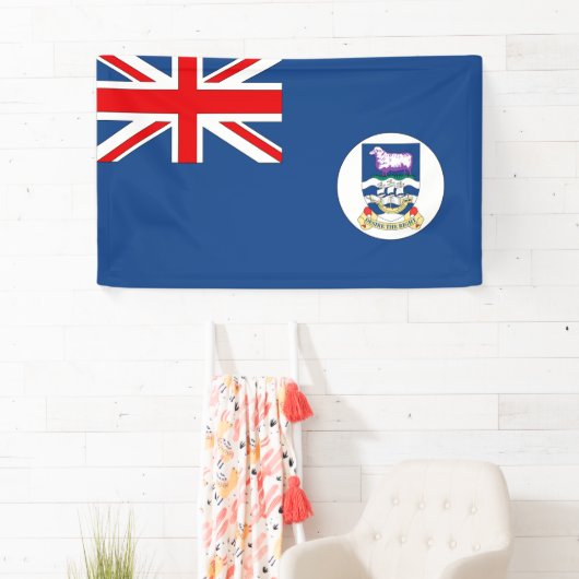 Vlag op de Falklandeilanden Spandoek (Insitu)