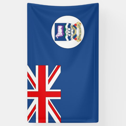 Vlag op de Falklandeilanden Spandoek (Verticaal)
