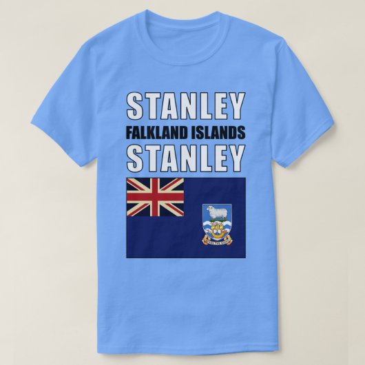 Vlag op de Falklandeilanden T-shirt (Design voorkant)
