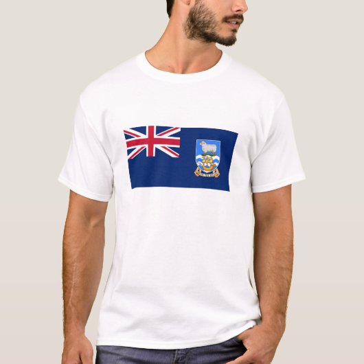 Vlag op de Falklandeilanden T-shirt (Voorkant)