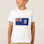 Vlag op de Falklandeilanden T-shirt (Voorkant)
