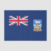 Vlag op de Falklandeilanden Tissuepapier (Voorkant)