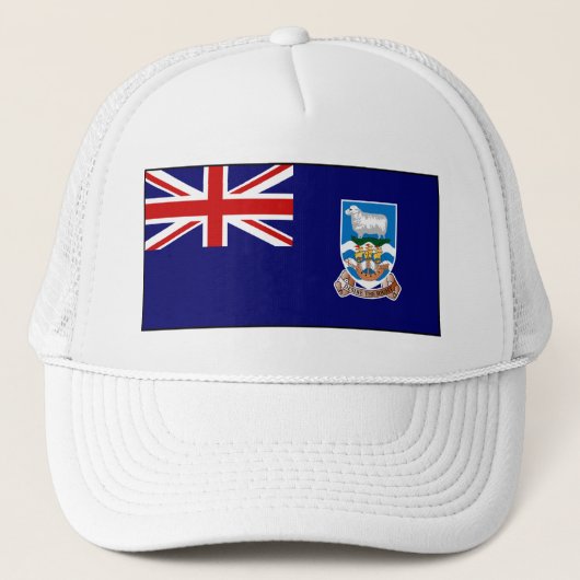 Vlag op de Falklandeilanden Trucker Pet (Voorkant)