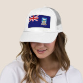 Vlag op de Falklandeilanden Trucker Pet (In situ)