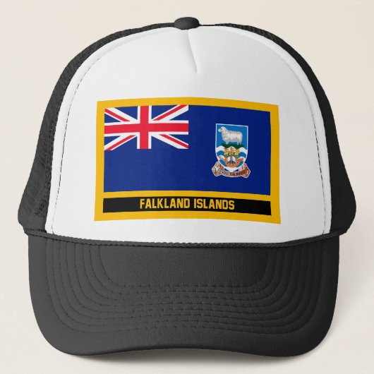 Vlag op de Falklandeilanden Trucker Pet (Voorkant)