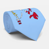 Vlag op de kaart van de Filipijnen Stropdas (Opgerold)