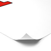 Vlag op de kaart van Turkije Poster (Hoek)