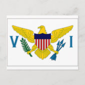 Vlag op de Maagdeneilanden Briefkaart (Voorkant)