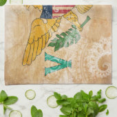 Vlag op de Maagdeneilanden Theedoek (Gevouwen)