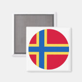 Vlag op de Orkney Islands Magneet (Voorkant / Achterkant)