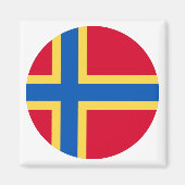 Vlag op de Orkney Islands Magneet (Voorkant)