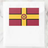 Vlag op de rechthoekige Sticker in Northamptonshir (Tas)