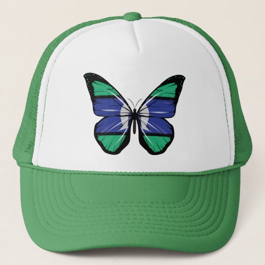 Vlag op de Torres Strait Islands Butterfly Trucker Pet (Voorkant)