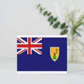 Vlag op de Turks- en Caicoseilanden Briefkaart (Staand voorkant)