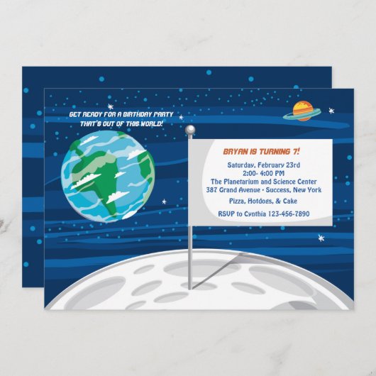 Vlag op de uitnodiging (Voorkant / Achterkant)