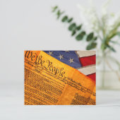 Vlag op de vierde dag van de onafhankelijkheidsdag feestdagenkaart (Staand voorkant)