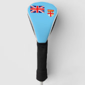 Vlag op Fiji Island Golfheadcover (Voorkant)