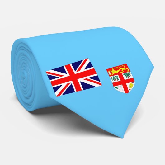 Vlag op Fiji Island Stropdas (Opgerold)