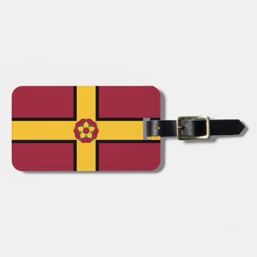 Vlag op het Bagagelabel Northamptonshire (Voorkant horizontaal)