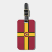 Vlag op het Bagagelabel Northamptonshire (Voorkant verticaal)