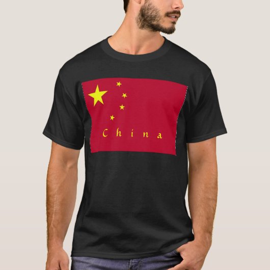 Vlag op het Shirt van de Chinese Mannen (Voorkant)