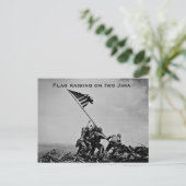 Vlag op Iwo Jima Briefkaart (Staand voorkant)
