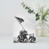 Vlag op Iwo Jima_War Afbeelding Briefkaart (Staand voorkant)