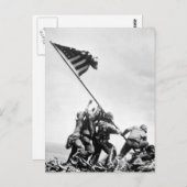 Vlag op Iwo Jima_War Afbeelding Briefkaart (Voorkant / Achterkant)