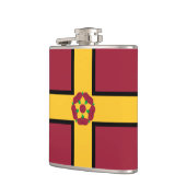 Vlag op Northamptonshire Flask Heupfles (Links)