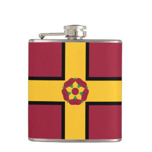 Vlag op Northamptonshire Flask Heupfles