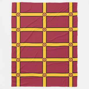 Vlag op Northamptonshire Fleece Deken