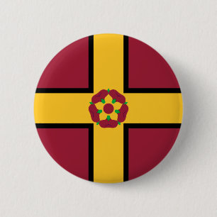 Vlag op Northamptonshire Pinback Button