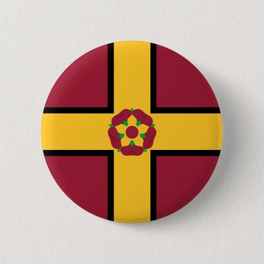 Vlag op Northamptonshire Pinback Button (Voorkant)