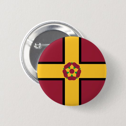 Vlag op Northamptonshire Pinback Button (Voorkant /achterkant)