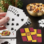Vlag op Northamptonshire-speelkaarten Pokerkaarten (Insitu)
