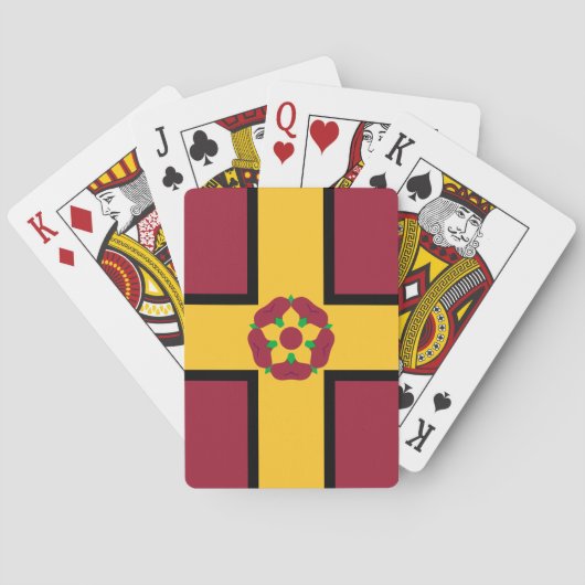 Vlag op Northamptonshire-speelkaarten Pokerkaarten (Achterkant)