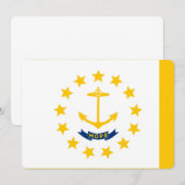 Vlag op Rhode Island - eiland (Voorkant / Achterkant)