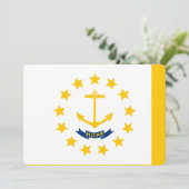 Vlag op Rhode Island - eiland (Staand voorkant)