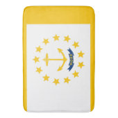 Vlag op Rhode Island - eiland Badmat (Voorkant Verticaal)