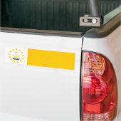 Vlag op Rhode Island - eiland Bumpersticker (Op Truck)