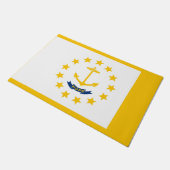 Vlag op Rhode Island - eiland Deurmat (Schuin)
