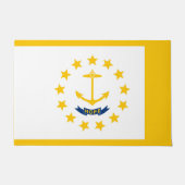 Vlag op Rhode Island - eiland Deurmat (Voorkant)