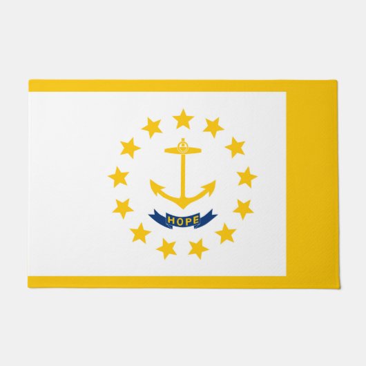 Vlag op Rhode Island - eiland Deurmat (Voorkant)